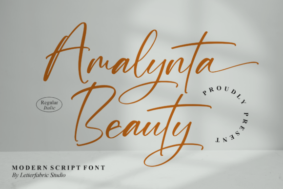Amalynta Beauty: A Script Handwritten Font for Elegant Craft Projects
