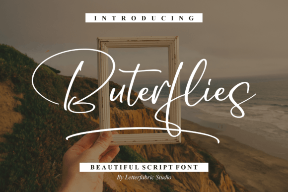 Buterflies: A Script Handwritten Font for Elegant and Versatile Design