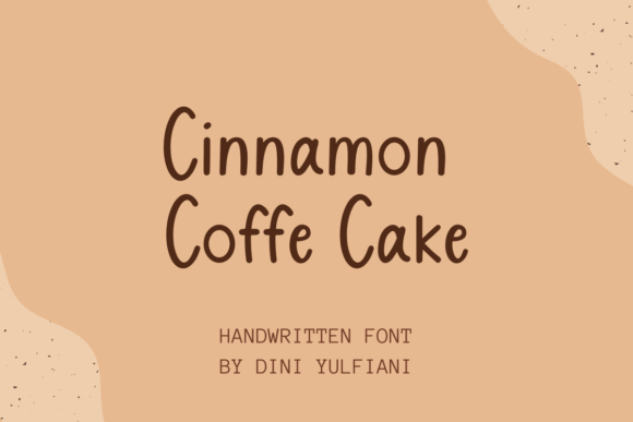 Cinnamon Coffe Cake: A Script Handwritten Font for Creative Branding