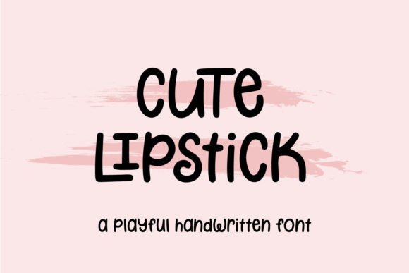 Cute Lipstick: A Playful Script Font for Editorial Design