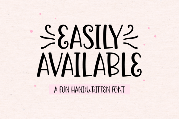 Easily Available: A Script Handwritten Font for Creative Web Design
