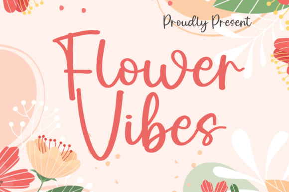 Flower Vibes: A Charming Script Font for Creative Printables and Handmade Designs