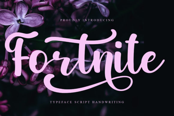 Fortnite: A Romantic Script Font for Editorial Design