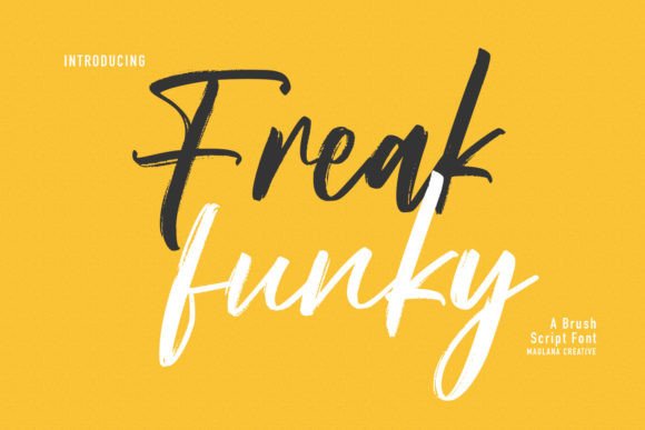 Freak Funky: A Bold Script Font for Creative Branding