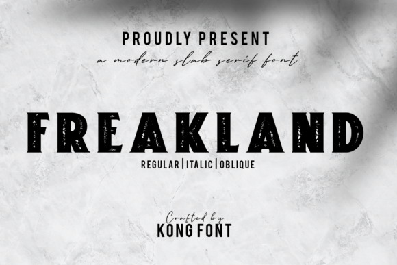 Freakland: A Playful Slab Serif Font for Modern Web Design