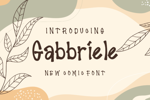 Gabbriele Font for Editorial Design and Creative Publishing