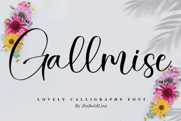 Gallmise: A Script Handwritten Font for Dynamic Brand Campaigns