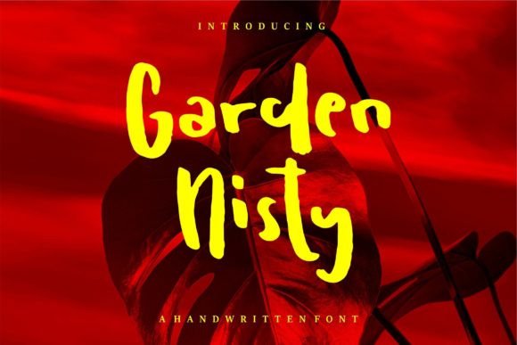 Garden Nisty: A Script Handwritten Font for Editorial Elegance