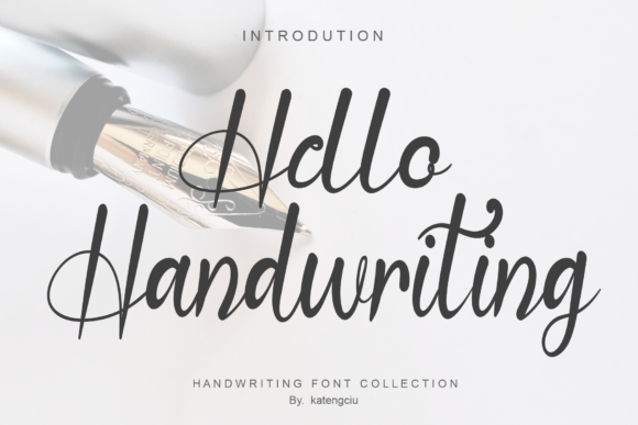 Hello Handwriting: A Script Font for Creative Crafters and Product Makers