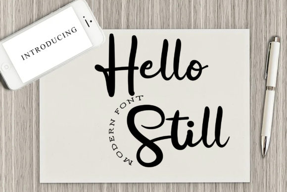 Hello Still: A Script Handwritten Font for Creative Designers