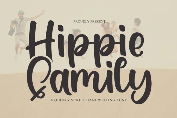 Hippie Family: A Script Handwritten Font for Creative Crafters and Designers
