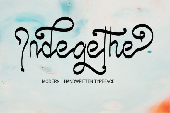 Indegethe: A Script Font That Elevates Your Brand