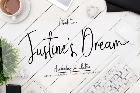 Justines Dream: A Timeless Script Font for Editorial Design