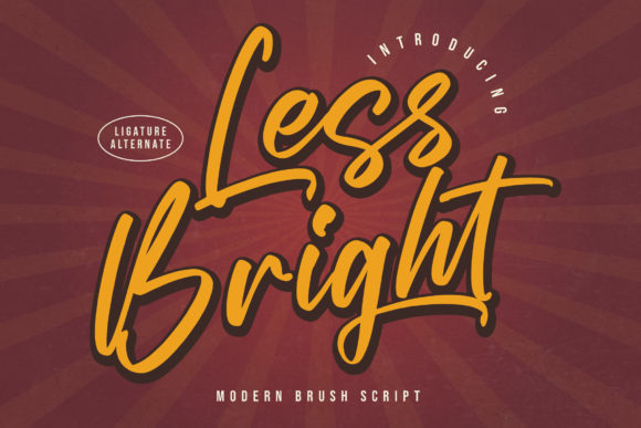 Less Bright: A Script Handwritten Font That Elevates Your Brand