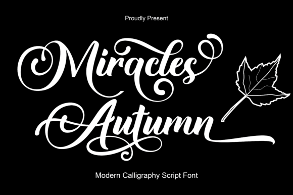 Miracles Autumn: A Script Handwritten Font for Elegant Design