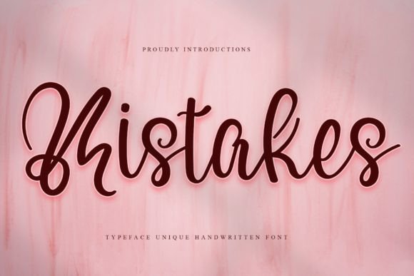 Mistakes: The Handwritten Font That Elevates Your Brand