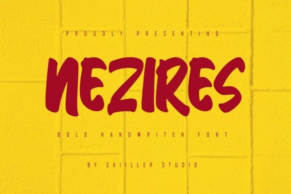 Nezires: A Bold Script Font for Creative Campaigns