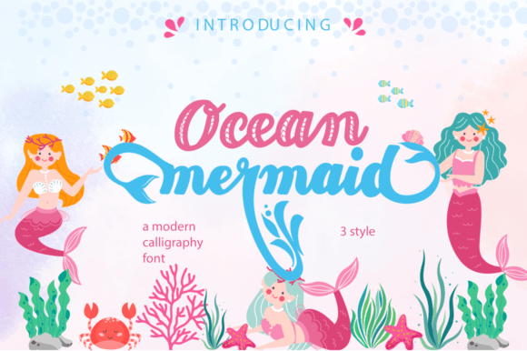 Ocean Mermaid: A Script Handwritten Font for Branding and Creativity