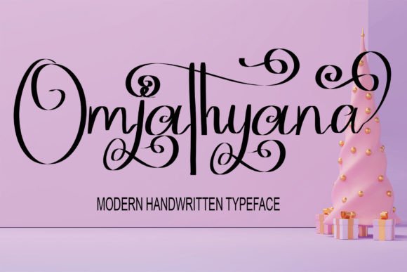 Omjathyana: A Script Handwritten Font for Modern Web Design