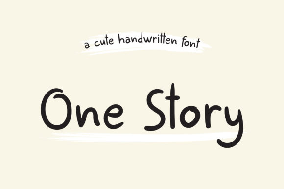 One Story: A Versatile Script Handwritten Font for Creative Projects