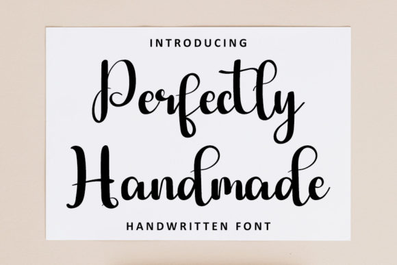 Perfectly Handmade: A Script Font for Digital Branding and Web Design