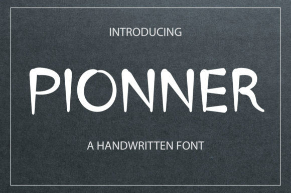 Pionner: A Script Handwritten Font for Creative Product Design
