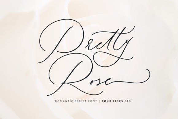Pretty Rose: A Script Font for Elegant Editorial Design