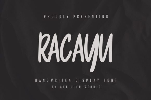 Racayu: A Modern Paint-Brushed Handwritten Font for Editorial Design