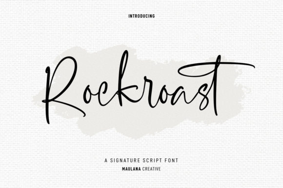 Rockroast: A Handwritten Font for Editorial Elegance