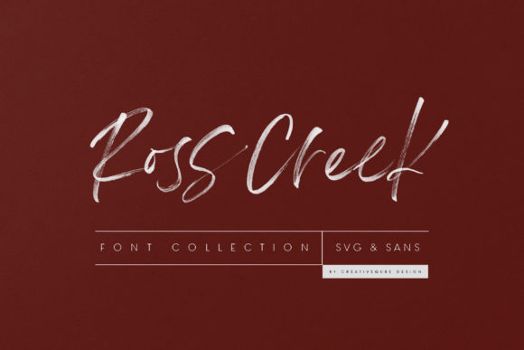 Ross Creek: A Script Handwritten Font for Editorial Elegance