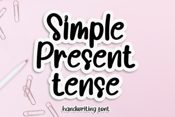 Simple Present Tense: A Script Font for Bold Visual Storytelling
