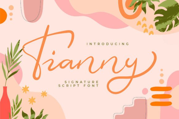 Tianny: A Script Handwritten Font for Creative Crafters and Designers