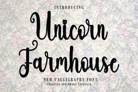 Unicorn Farmhouse: A Timeless Script Font for Modern Branding