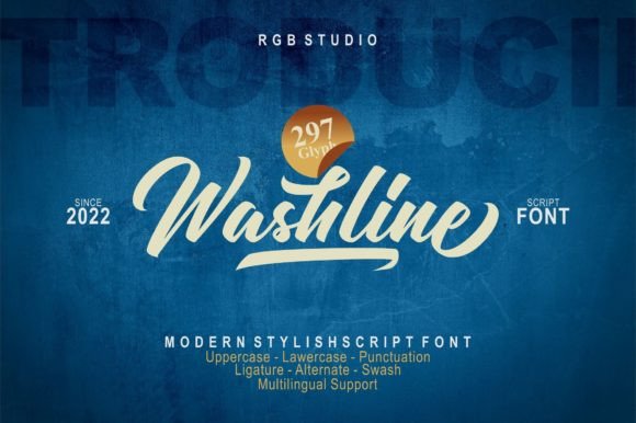 Washline: A Script Handwritten Font for Creative Crafters